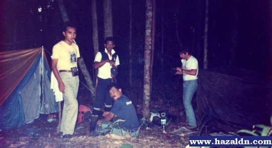 bermalam di gunung tahan dengan Mr Dick american army 1993